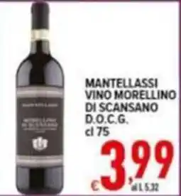 Iper Triscount Mantellassi Vino Morellino di Scansano offerta