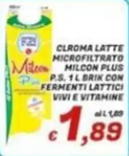 Idromarket Cloroma latte microfiltrato milcon plus offerta