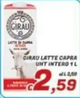 Idromarket Girau latte capra UHT intero offerta