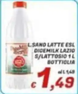 Idromarket L.Sano Latte Esl Digemilk Lazio S/Lattosio offerta