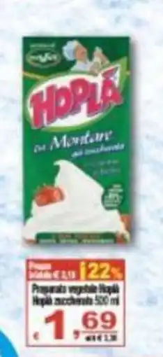 CTS Supermercati Preparato vegetale Hopla offerta