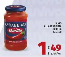 Vivo Supermercati Barilla Sugo all'arrabbiata offerta