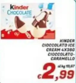 Idromarket Kinder Cioccolato Ice Cream Cioccolato-Caramello offerta
