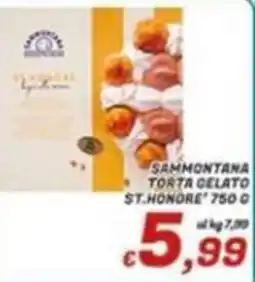 Idromarket Sammontana torta gelato St.Honore offerta