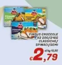 Idromarket Findus crocchette classiche/spinaci/semi offerta