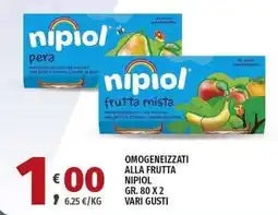 Vivo Supermercati Omogeneizzati alla frutta Nipiol offerta