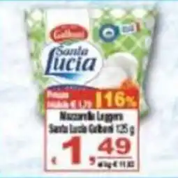 CTS Supermercati Mazzarela Leggera Santa Lucia offerta