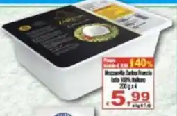 CTS Supermercati Mozzarella Zerba Francia offerta
