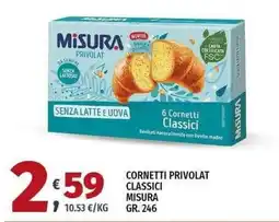Vivo Supermercati Cornetti Privolat Classici Misura offerta