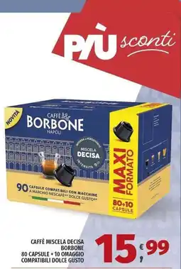 Vivo Supermercati Caffè Miscela Decisa Borbone offerta