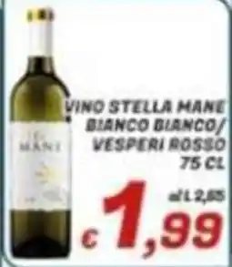 Idromarket Vino Stella Mane Bianco Bianco/Vespero Rosso offerta