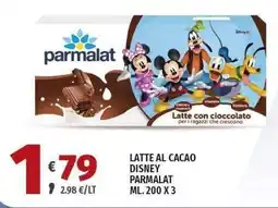 Vivo Supermercati Latte al cacao Disney Parmalat offerta