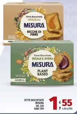 Vivo Supermercati Fette biscottate Misura offerta