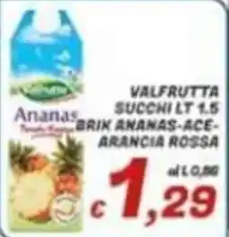 Idromarket Valfrutta succhi lt 1,5 offerta