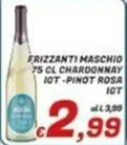 Idromarket Frizzanti Maschio Chardonnay Iot-Pinot Rosa Iot offerta