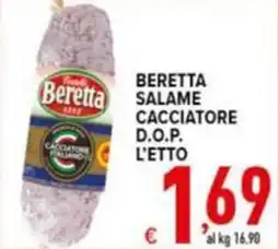Iper Triscount Beretta salame cacciatore offerta