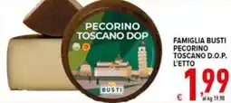Iper Triscount Pecorino Toscano DOP Busti offerta