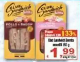 CTS Supermercati Club Sandwich Barretta offerta