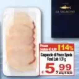 CTS Supermercati Cappuccio di Pesce Spada offerta