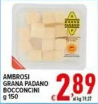 Iper Triscount Ambrosi Grana Padano Bocconcini offerta