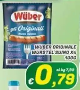 Idromarket Wüber Wurstei suino offerta