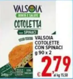 Iper Triscount Valsòia cotoletta con spinaci offerta