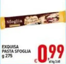 Iper Triscount Exquisa pasta sfoglia offerta