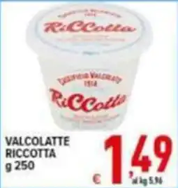 Iper Triscount Valcolatte Ricotta offerta