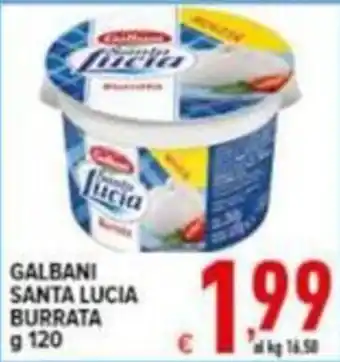 Iper Triscount Galbani Santa Lucia Burrata offerta
