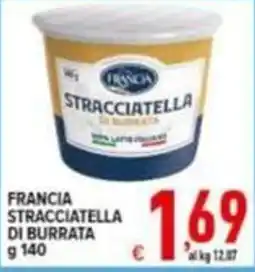 Iper Triscount Francia stracciatella di burrata offerta