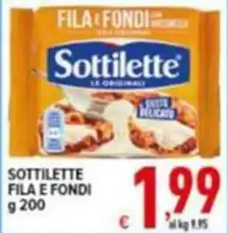 Iper Triscount Sottilette fila e fondi offerta