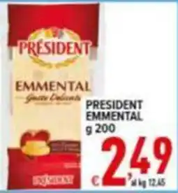 Iper Triscount President Emmenthal offerta