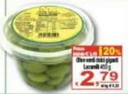 CTS Supermercati Olive verdi dolci giganti Lucani offerta