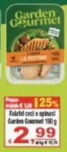 CTS Supermercati Falafel ceci e spinaci Garden Gourmet offerta