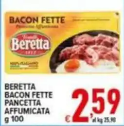 Iper Triscount Beretta bacon fette pancetta affumicata offerta