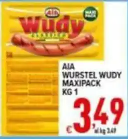 Iper Triscount Aia wurstel wudy maxipack offerta