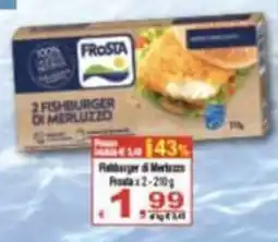 CTS Supermercati Fishburger di Merluzzo Frosta offerta