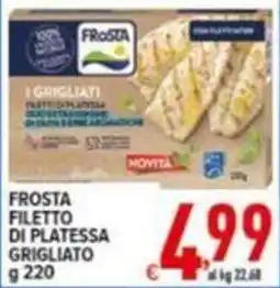 Iper Triscount Frosta filetto di platessa grigliato offerta