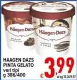 Iper Triscount Haagen Dazs Pinta Gelato offerta