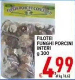 Iper Triscount Filotei funghi porcini interi offerta