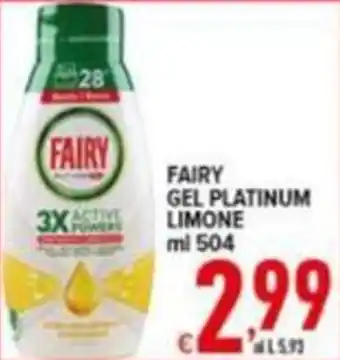 Iper Triscount Fairy gel platinum limone offerta