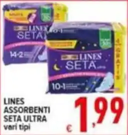 Iper Triscount Lines assorbenti seta ultra offerta