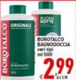 Iper Triscount Borotalco bagnodoccia offerta