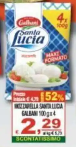 CTS Supermercati Mozzarella Santa Lucia offerta