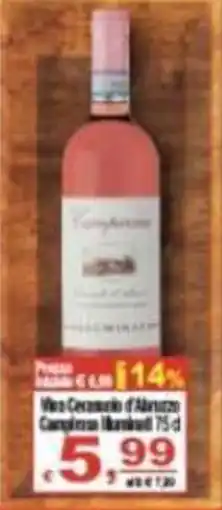CTS Supermercati Vino Ceramico d'Abruzzo Completo offerta