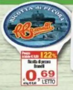 CTS Supermercati Ricotta di pecora Brandi offerta