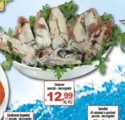 CTS Supermercati Calamari pescato - decongelato offerta