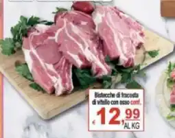 CTS Supermercati Bistecche di fracosta di vitello con osso offerta