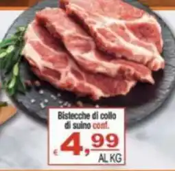 CTS Supermercati Bistecche di collo di suino offerta