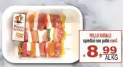 CTS Supermercati Pollo rurale spiedini con pollo offerta